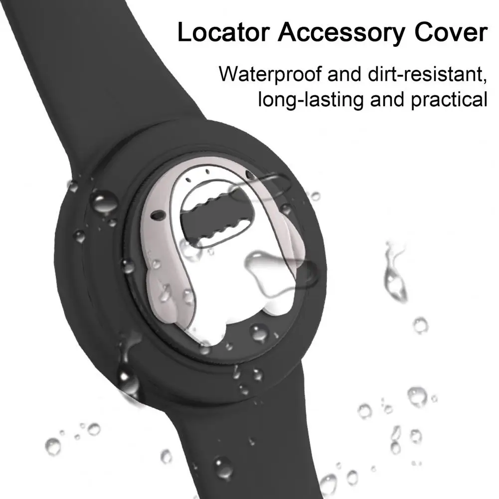 CoverJoy untuk Tali AirTag Gelang Silikon Tahan Lama Model Jam Tangan yang Dapat Disesuaikan Anti Hilang Pelindung Keselamatan Tempat Penyimpanan