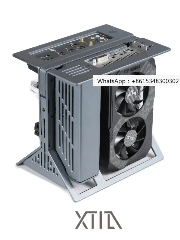 【 XPROTO Mini 】 XTIA ITX Open 1U Core Display All Aluminum Vertical Portable Handle Case