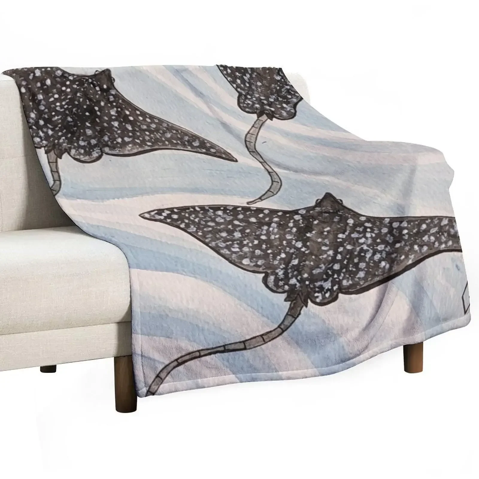 

Spotted Eagle Rays Throw Blanket Luxury manga Blankets