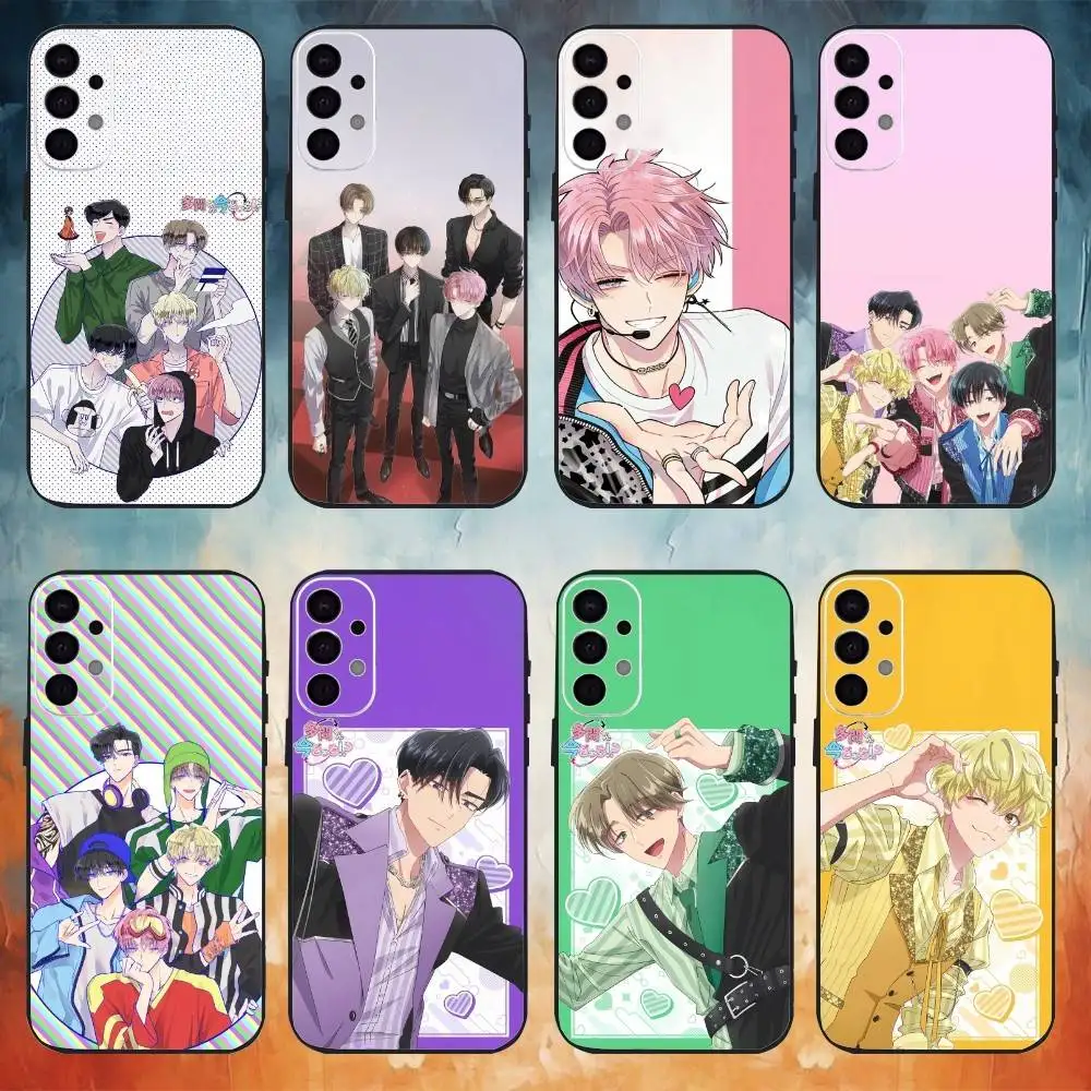 Anime T-Tamons B-B-Side phone Case For Samsung S26,25,24,21,22,23,30,20,Ultra,Plus,Fe,Lite Black Soft Cover