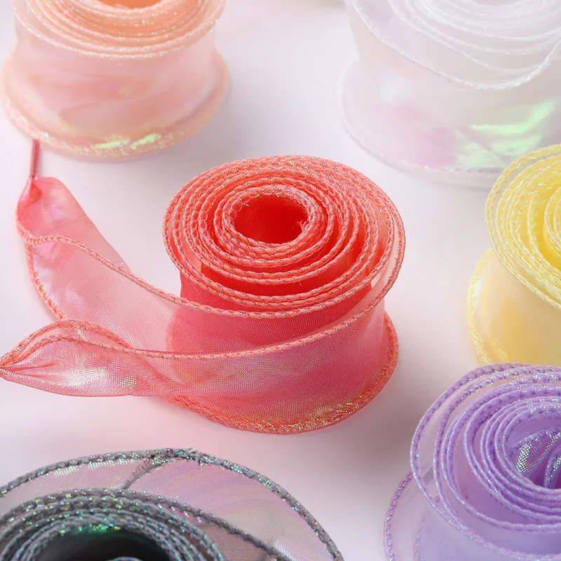 

4cm Wide Iridescent Organza Silk Shoelaces 1Pair Accessories for Training Casual Shoes lace