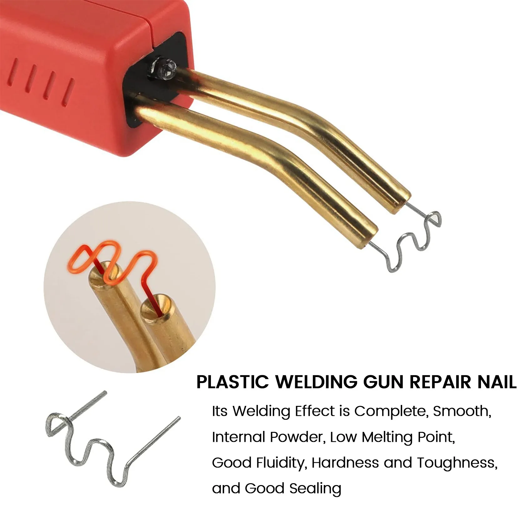 500 Stuks Lasstaven Hot Nietje Reparatie Machine Plastic Lassen Hot Nietmachine Auto Auto Bumper Reparatie Pre Wave Nietjes 0.6mm HOT