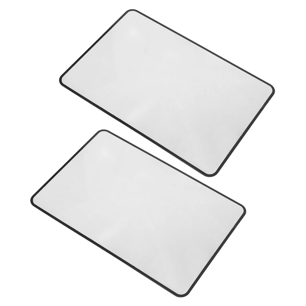 

2pcs Full Page Magnifying Glass Bookmark Ultra Thin PVC Transparent Sheet for Reading Bookmarks Magnifier Instruments
