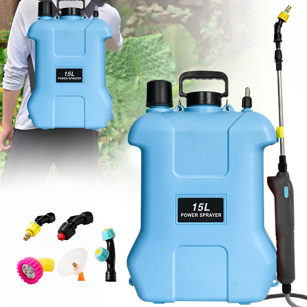 Pulvérisateur Électrique Automatique 15L pour Jardin, Pulvérisateur Portable Rechargeable, Arroseur Atomiseur à Épaule