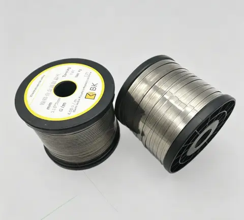 Fil chauffant plat en nichrome 10M 0.15 0.2 0.25mm pour élément chauffant de scellage de machine d'emballage