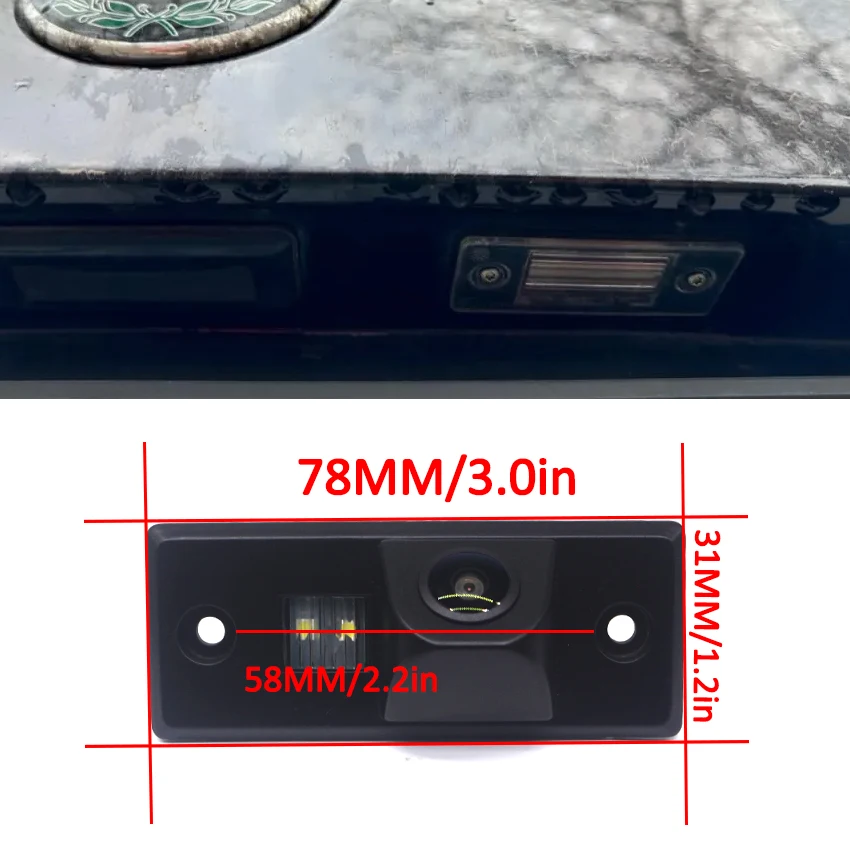 HD 1080x720P Car Rear View Camera For Volkswagen For VW Multivan Touran Transporter Car Rear Camera Bracket License Plate Light