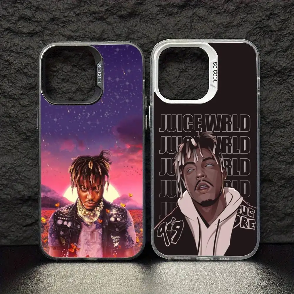 

999 J-Juice W-WRLD Phone Case Color Silver Shell For IPhone 17 16 15 14 13 12 11 Pro Max Plus