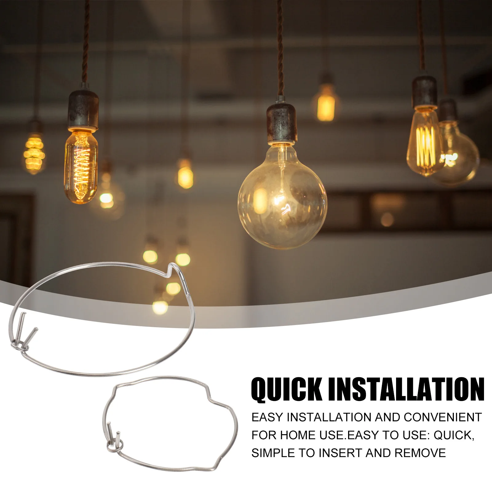 

20 шт., круглые пружинные защелкивающиеся кольца, держатели лампочек, зажимы для 35-54 мм, точечный светильник, прожектор, легкая замена, светодиодный светильник для гаража, дома и офиса