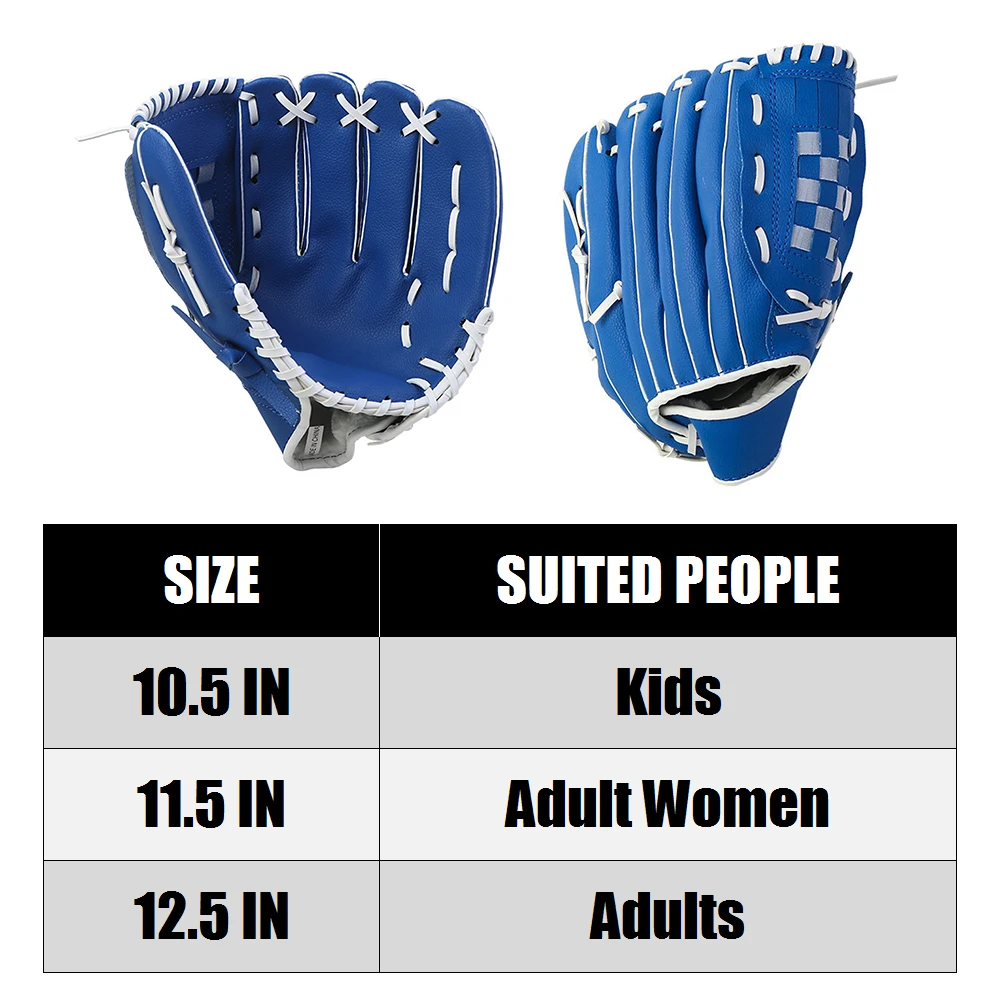 10,5/11,5/12,5 cala sportowe rękawice baseballowe na świeżym powietrzu dla dzieci młodzież dorośli rękawice baseballowe na lewą rękę