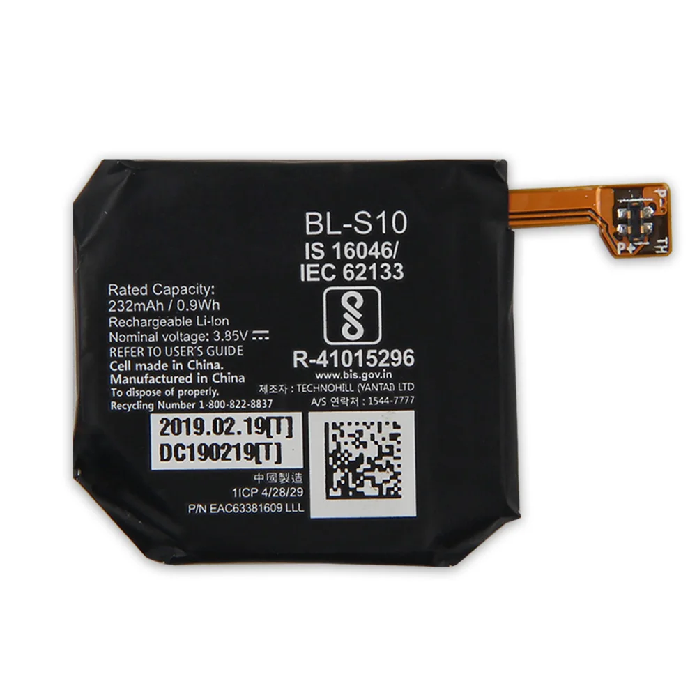 Replacement Battery BL-S10 For LG watch W7 W315 New Replace Battery With Tools 232mAh