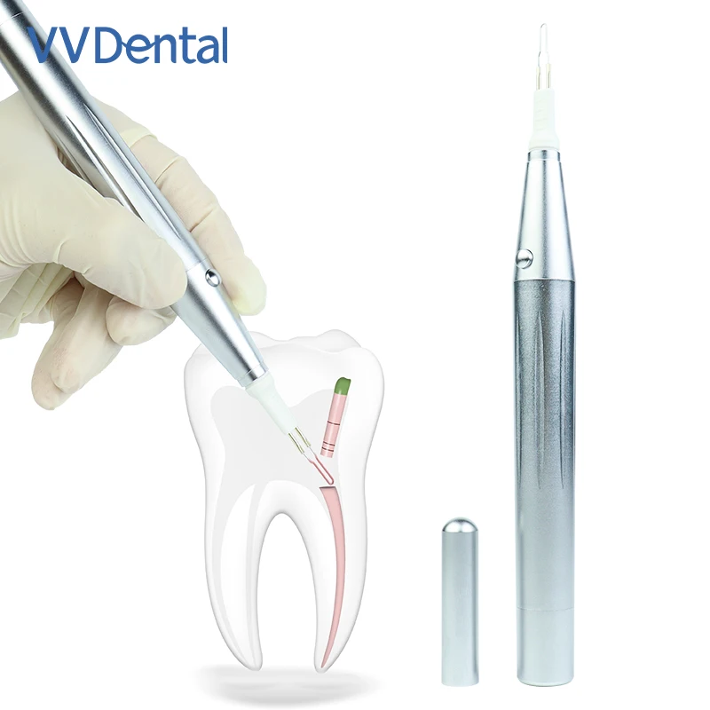 VV Dental Glue Cutter Wireless with Holder Endodontic Cutter Handheld Devices with 8 Tips Heating Filled Stick Dissolver Tools