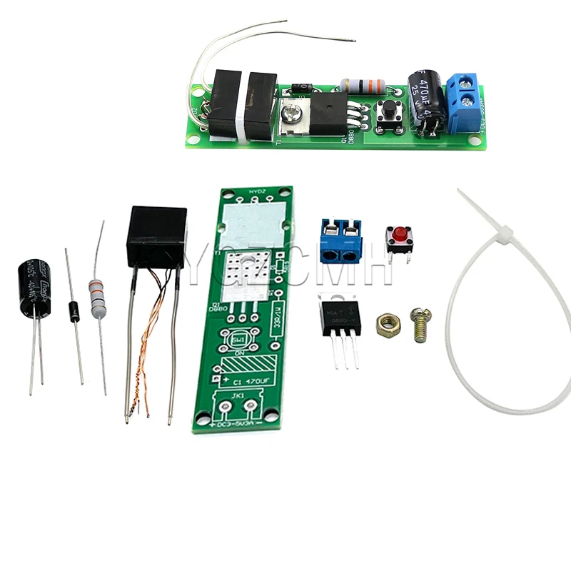 Encendedor de cigarrillos de arco DIY, Kit de encendedor electrónico de alto voltaje, módulo PCB de soldadura DC3-5V