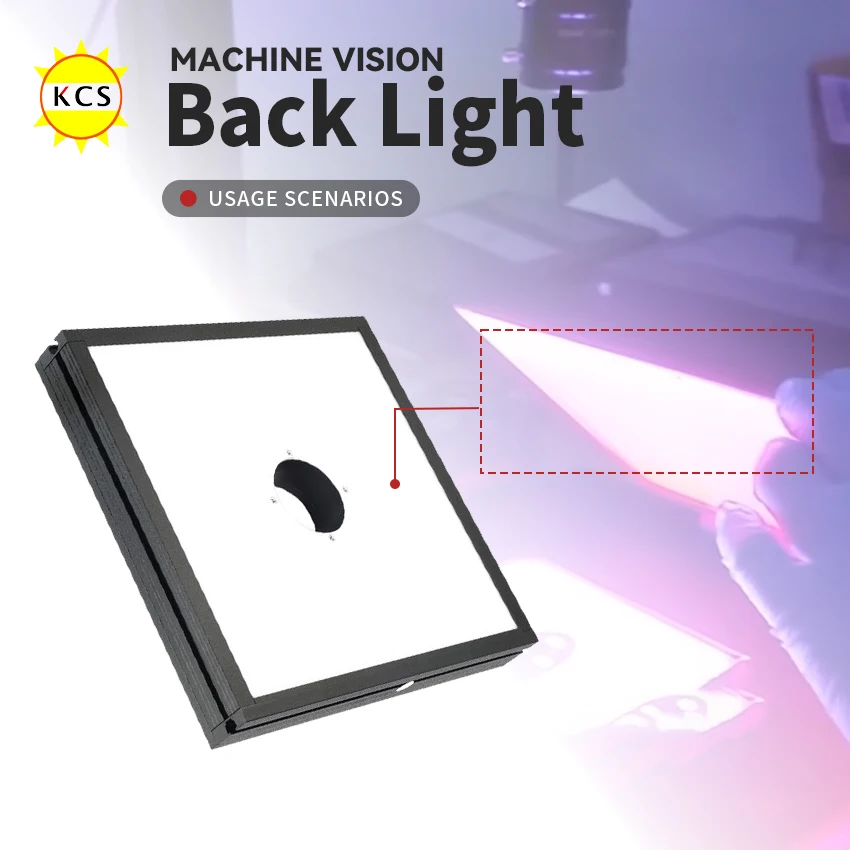 KCS Machine Vision LED Back Light With Holes Planar Light With Holes Flat light source Inspection LED Backlight Detection
