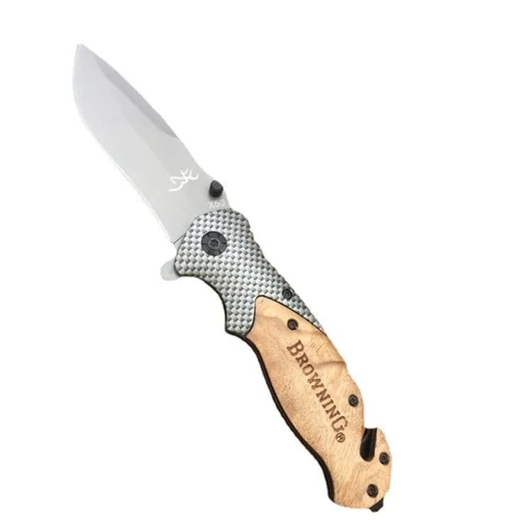 High Hardness Outdoor Portable Cutting Tools Knife Self-defense Multi-function Camping Hiking Folding Knife Gifts For Men