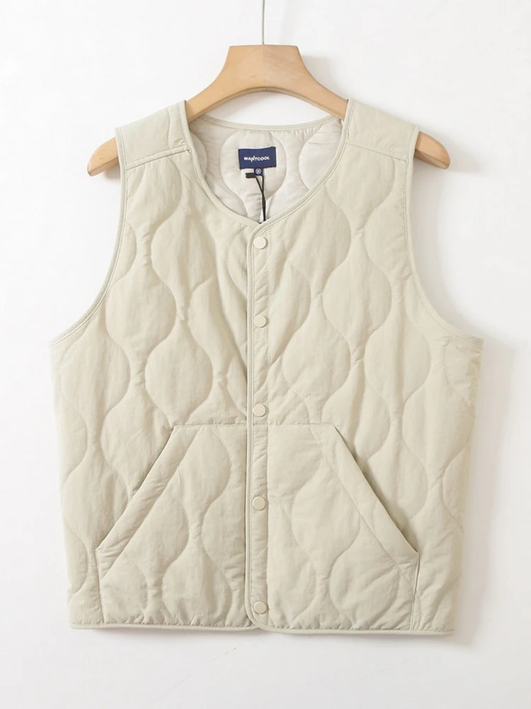 

Модный мужской жилет из хлопка с вышивкой в форме тыквы, свободный повседневный жилет, ветрозащитная и водоотталкивающая теплая верхняя одежда для осени