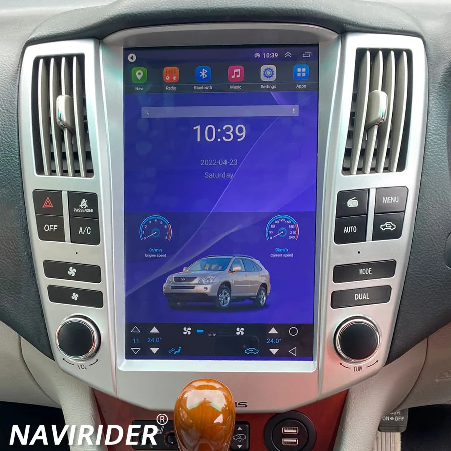 

12,1-дюймовая автомагнитола для Lexus RX300 RX330 RX350 RX400h 2006-2012, Android 15, 4G, Bluetooth, CarPlay, сенсорный экран, стереосистема