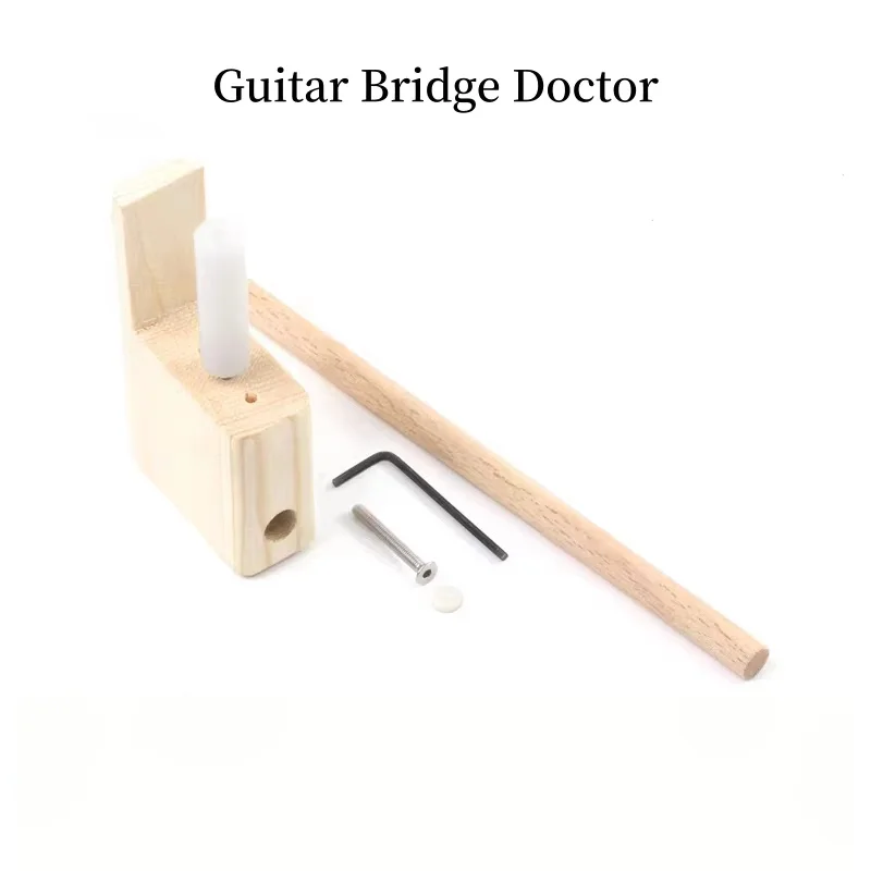 Guitar Bridge Doctor Enhances Soundboard Volume Musical Instrument Manufacturing and Repair Tools
