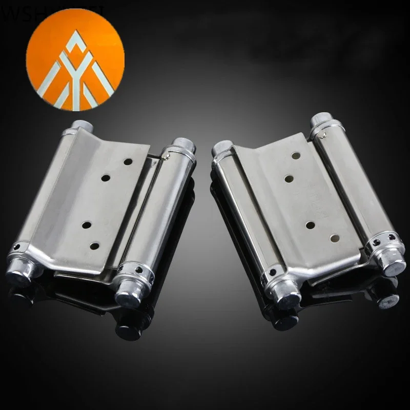 

Double open spring 3 inch / 4 inch / 5 inch hinge Stainless steel two way free door hinge hinge cowboy door fence dedicated