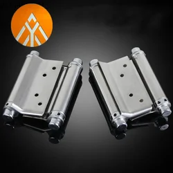 Double open spring 3 inch / 4 inch / 5 inch hinge Stainless steel two way free door hinge hinge cowboy door fence dedicated