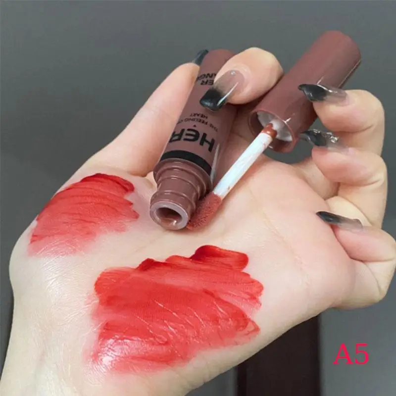 HERORANGE シマリングウォーターグロッシーミラーリップグレイズ、保湿、色落ちしにくい、塗りやすいリップグロス化粧品