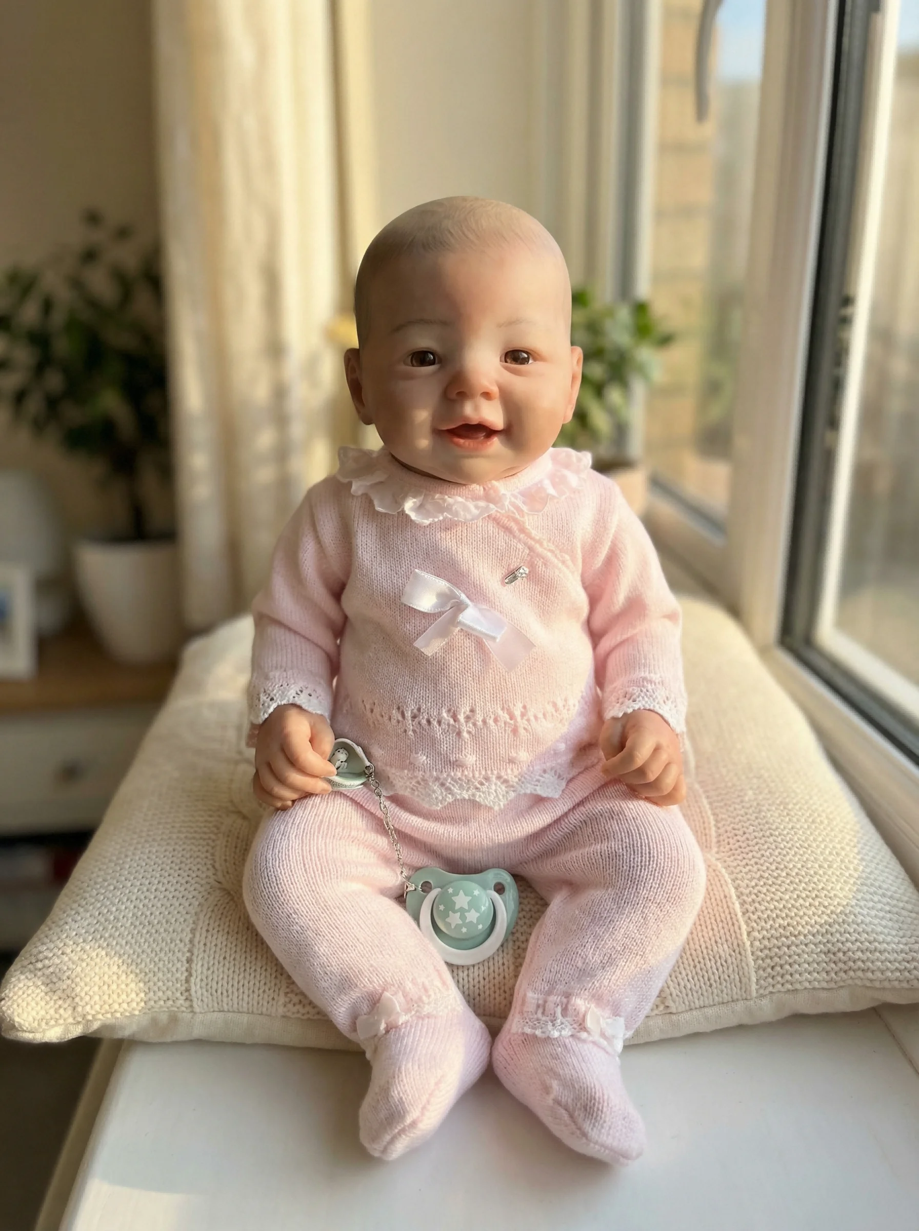 NPK 19inch Full Body Silicone Vinyl Reborn Doll Emmy Newborn Baby Size with 3D Skin High Quality Gift for Collectors