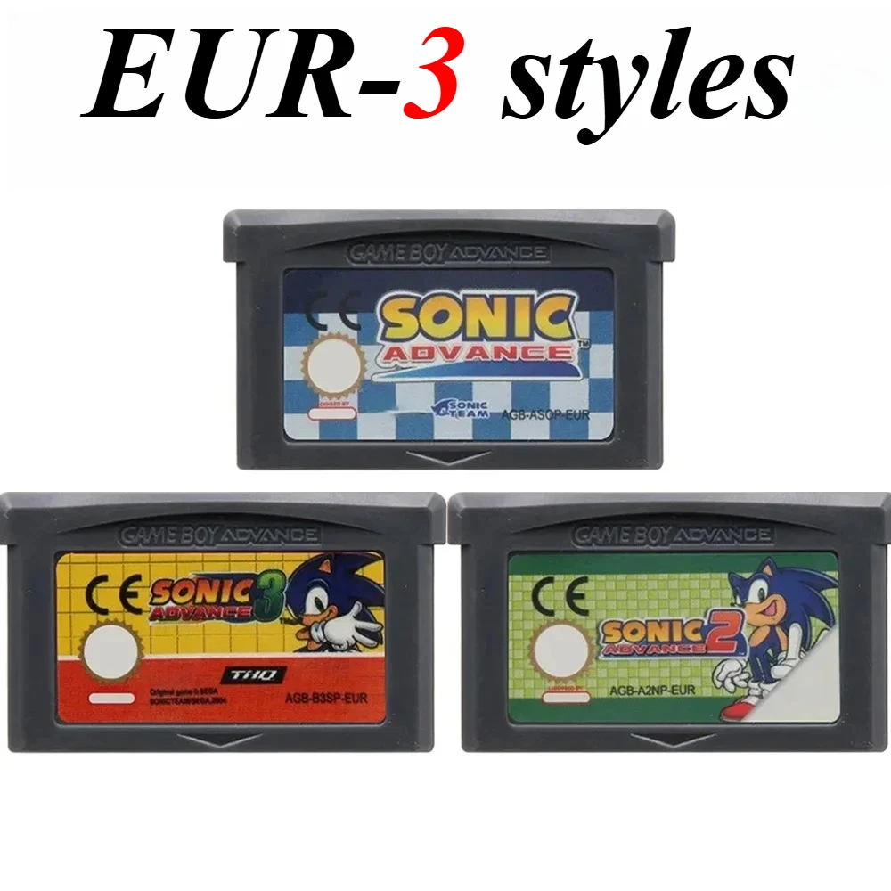 

Sonic 3 GBA 32-bit Electronic Game Card English Version European Language Version Ink Cartridge As A Birthday Gift For