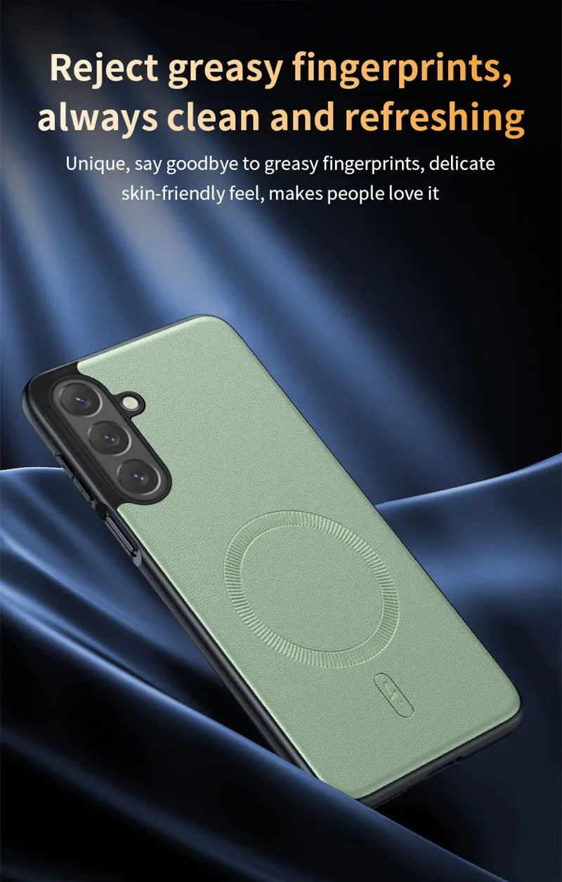Für Samsung Galaxy S26 FE Hülle Magnetische Leder-Schutzhülle für Samsung Galaxy S26 FE Anti-Fingerabdruck Rutschfeste PC+TPU – Detail 17