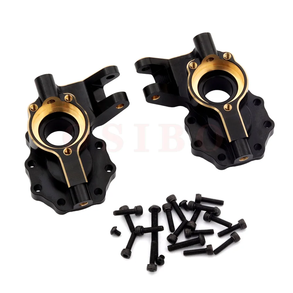 1/10 TRX4 TRX6 Brass Steering Knuckle / C Hub / Inner Outer Portal Cover / Brake Disc Black Coating for Traxxas RC Crawler