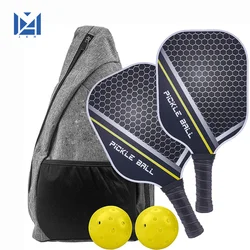 Juego de paletas de Pickleball, fibra de carbono de grafito, juego de raquetas ligeras aprobadas por Usapa, ejercicio en interiores y exteriores para todas las edades