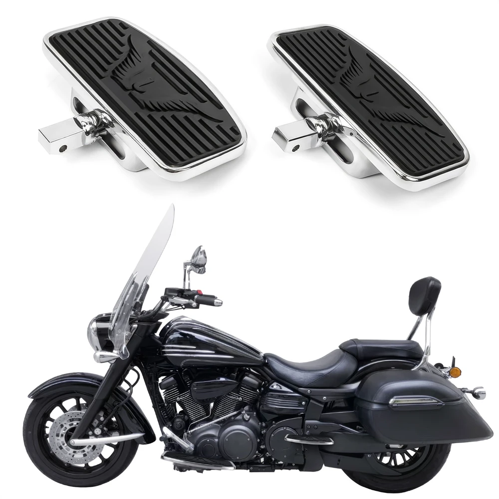 Motorcycle Footrest Rear Passenger Footboards Floorboards for Yamaha Vstar XVS 650 400 Dragstar 400 650 Custom 1997-Up