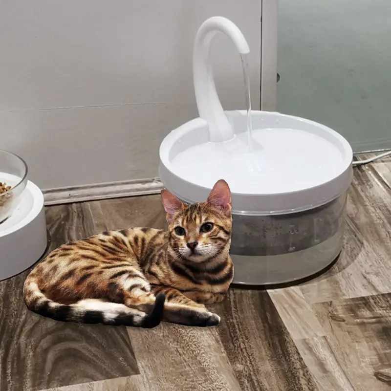 Cat Water Fountain Pet Supplies Mobile Artifact Live Water Basin Cat Dog Drinking Water Apparatus Feeding Automatic Circulation