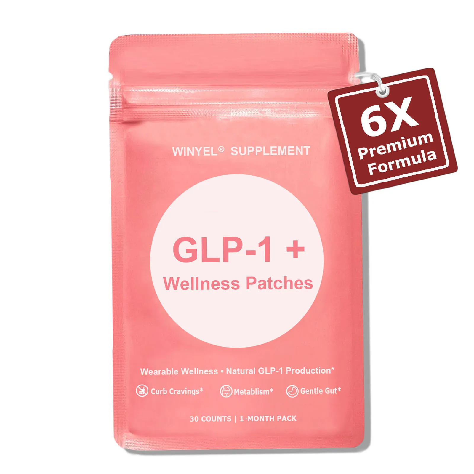 

GLP-1 Wellness Weight management Patches,Gentle Soothing Massage Natural Ingredients | 30 Count