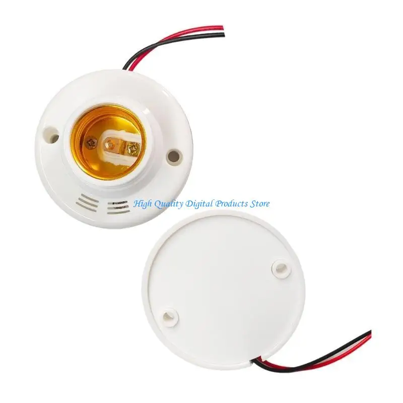 U2JE 1pc/2pc Durability E27 Sensors Light Socket Lamp Holder for Stair Garages