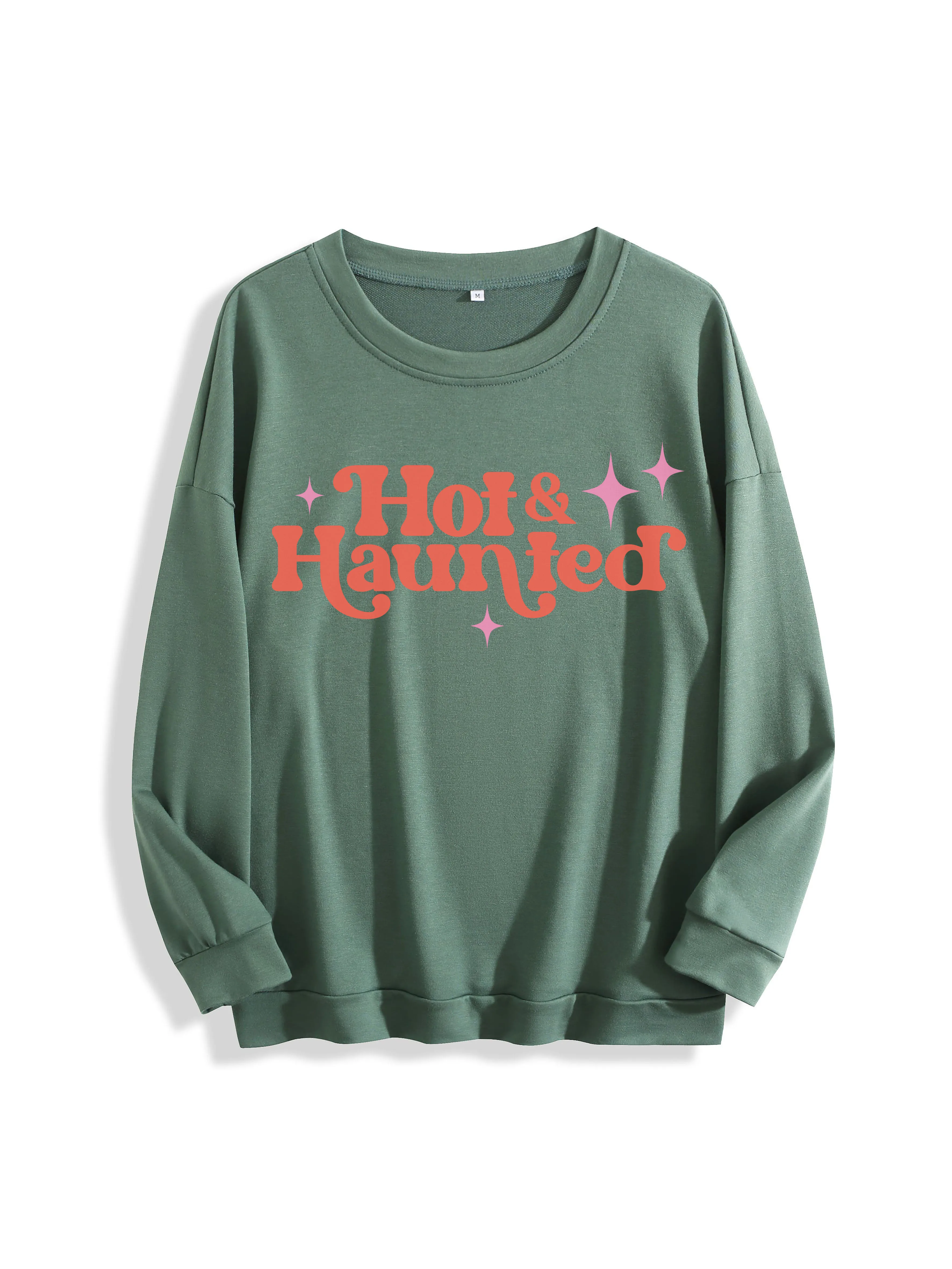 سترة نسائية مضحكة للهالوين متعددة الألوان برقبة دائرية فضفاضة من القطن الخالص لمتعة رياضات الهالوين في الخريف والشتاء