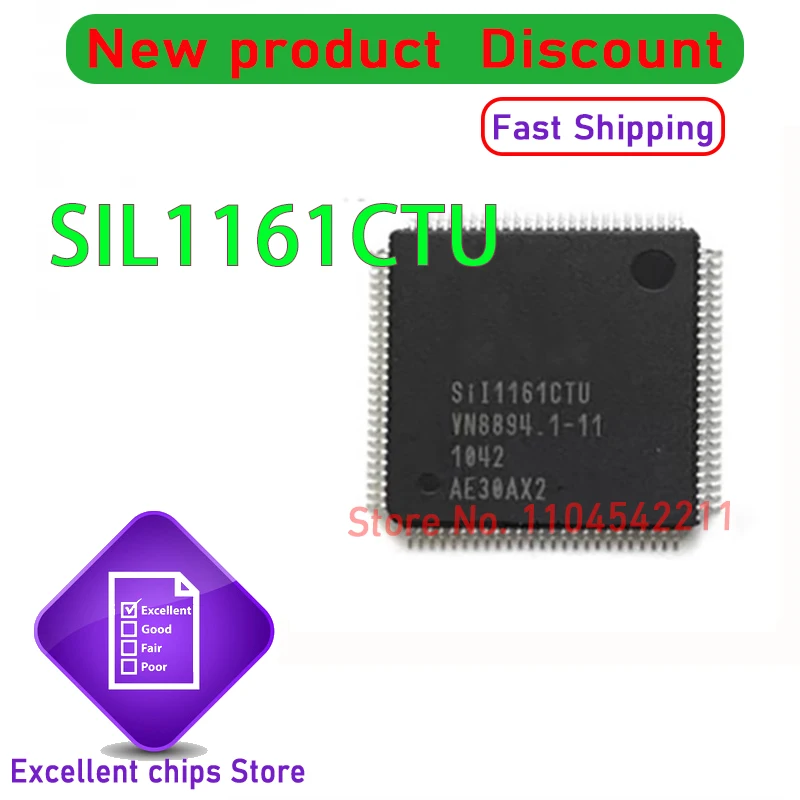 

5~10pcs/lot SIL1161CTU SII1161CTU SII1161 SIL1161 QFP100 100% Brand New Original