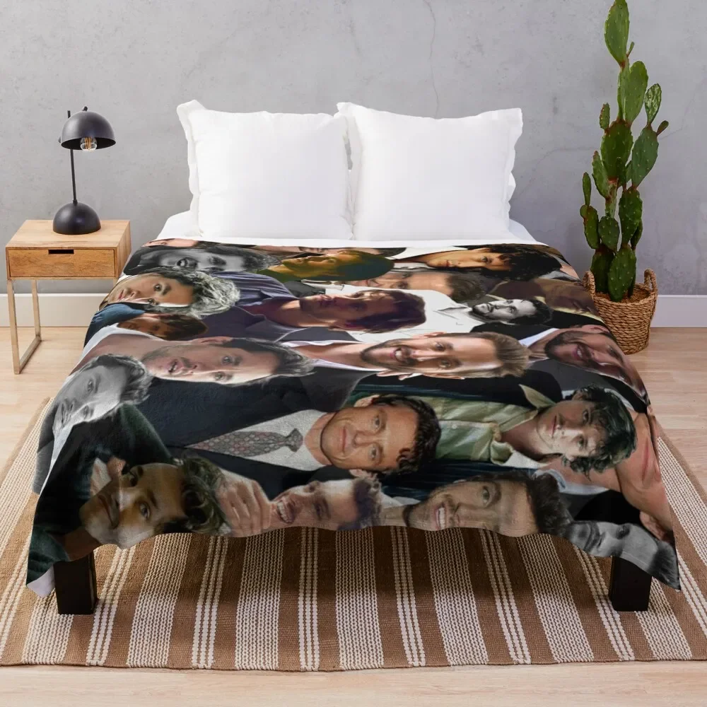 Hugh Dancy photo collage Throw Blanket Thermal Vintage Blankets For Bed Loose Blankets