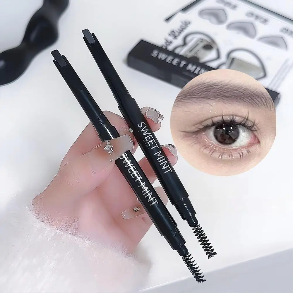 Double-ended Wenkbrauwpotlood Waterdicht Wenkbrauw Cosmetica Brow Eye Tattoo Make-Up Lange Pen Potlood Wenkbrauw Blijvende B2R0