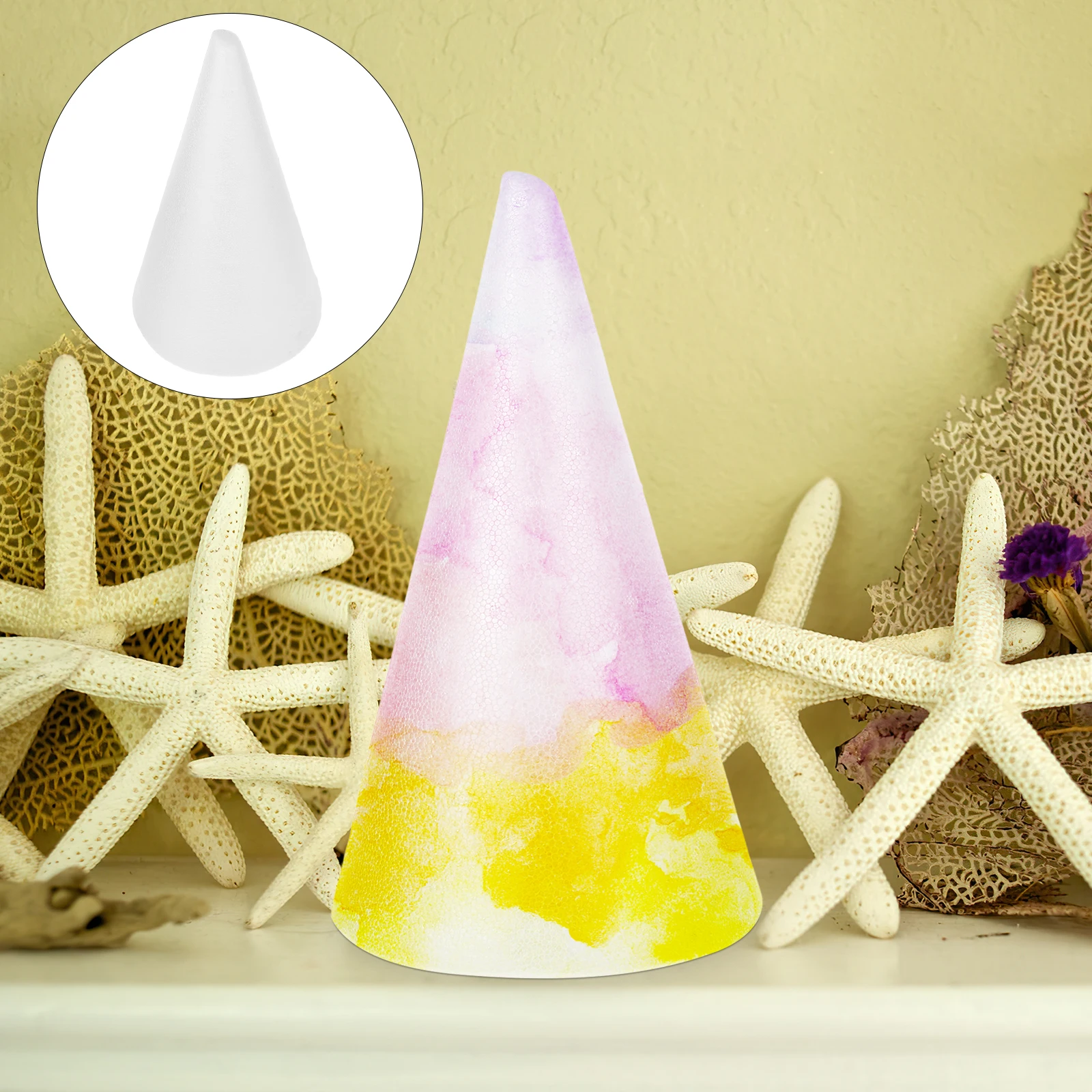 

Foam Cone Shaped Decorations Crafting Home Shapes Toys DIY Ornament Decorate Child