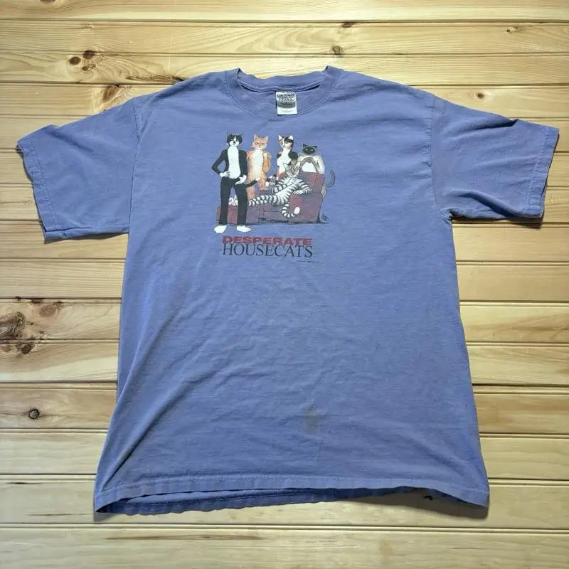 Vintage Desperate Housecats Housewives Parody Funny Tom Griffin 2005 T Shirt L