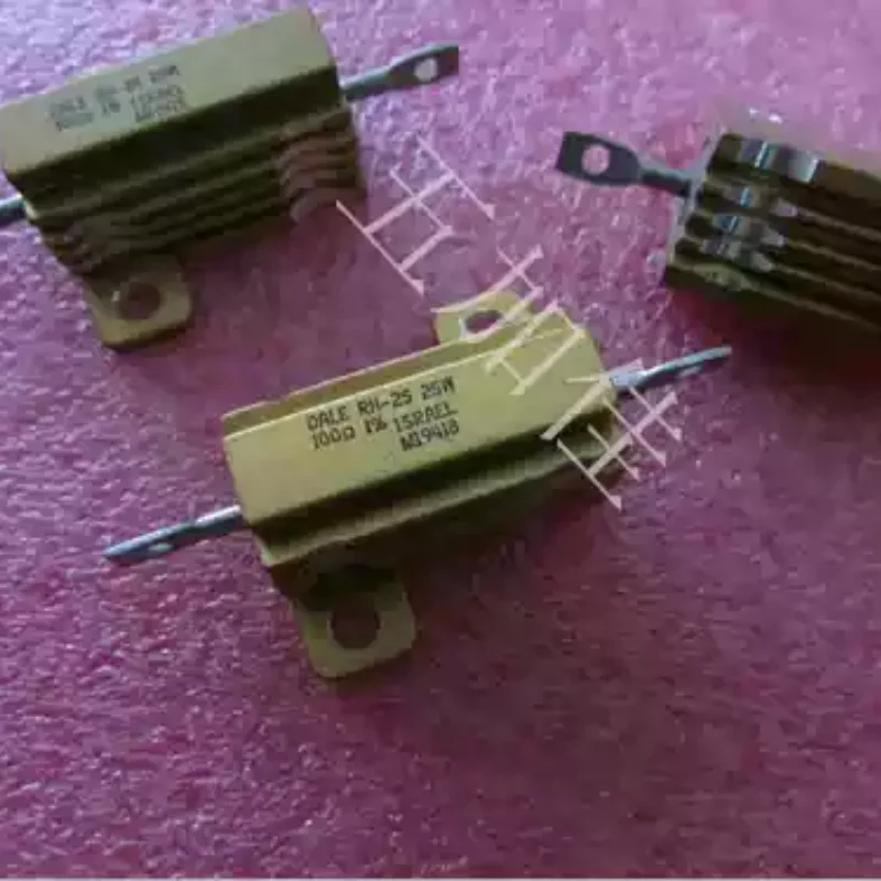 3-10pcs imported American RH-25 25W 100R 1% power aluminum shell resistor