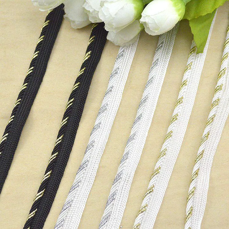 5m/16.4ft Each pack 1.0cm Wide Curtain Centipede Curved Wave Trim handmade DIY craft sewing trims ribbons hat lace decoration