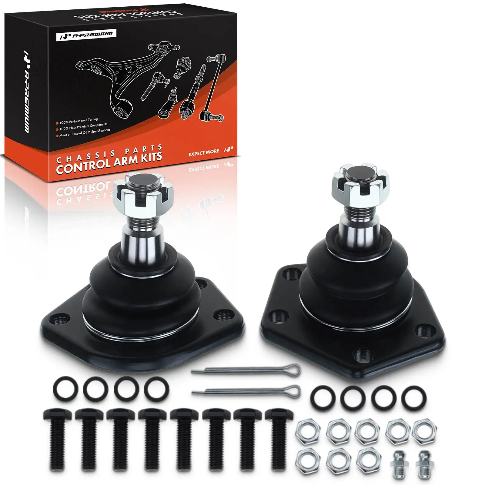 A-Premium 2x Front Lower Ball Joint for Chevrolet Blazer 1995-2005 GMC S15 1984-1990 Jimmy 1992-2005 Sonoma 1991-2004 Syclone