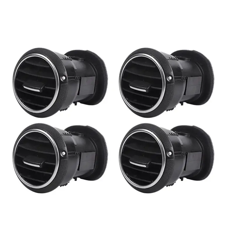 New For A3 S3 8P 2004-2013 Front Dashboard Air Vent Conditioner AC Grille Diffuser Panel 4Pcs 8P0820901