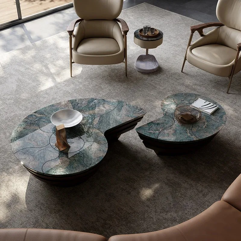 Irregular Aesthetic Coffee Table Minimalist Unique Decoration Modern Creative Side Table Luxury Mesas Bajas Home Decoration