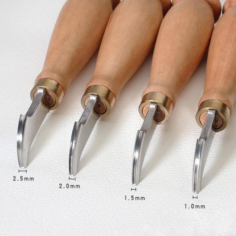 

Stainless Steel Leather Stitching Groover Tool Leather Craft Edging Creaser Tool B03E