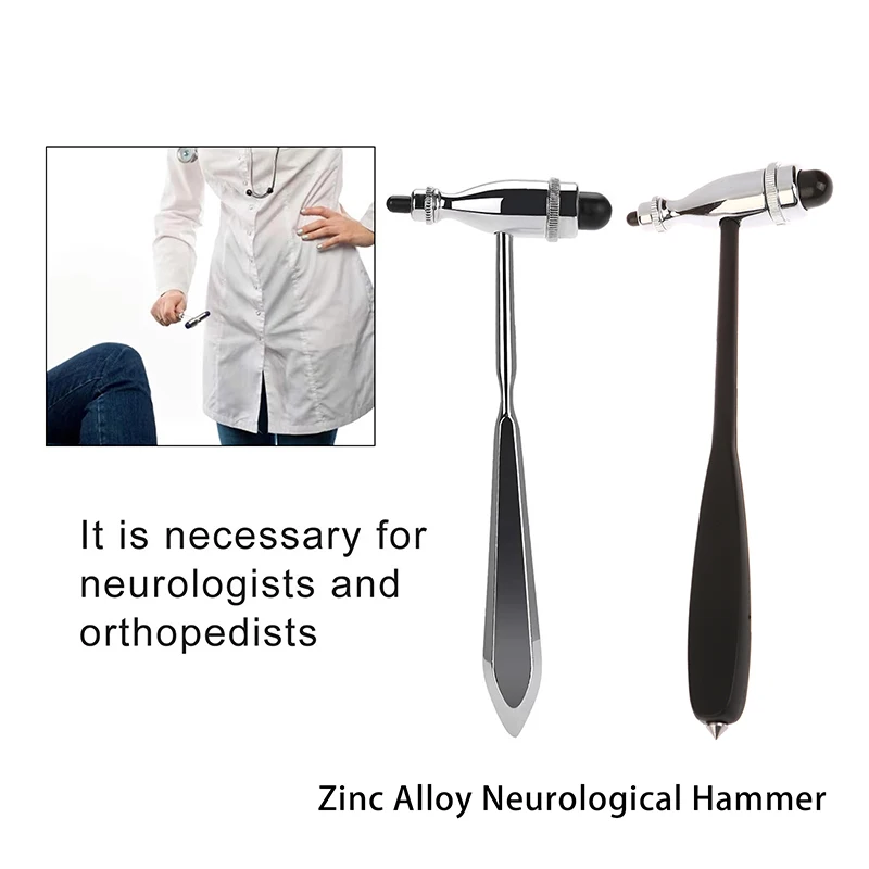 

Новые инструменты Неврологический молоток Ударный молоток из цинкового сплава Неврологические рефлексы Диагностический молоток Медицинский молоток для осмотра