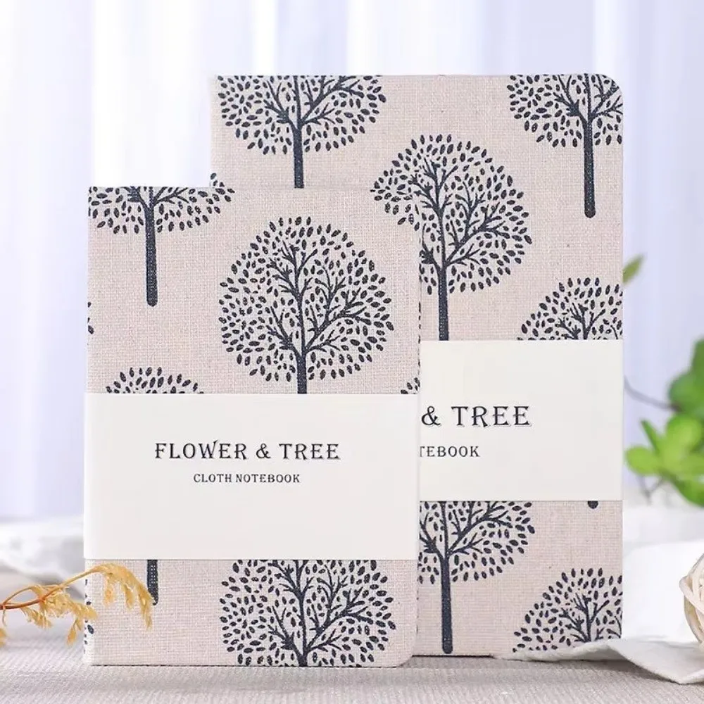 2026 A6/B6 Flowers Notebook Cloth-covered Super-thick Hand Account Book Hardcover Printing Notepad Student Diary