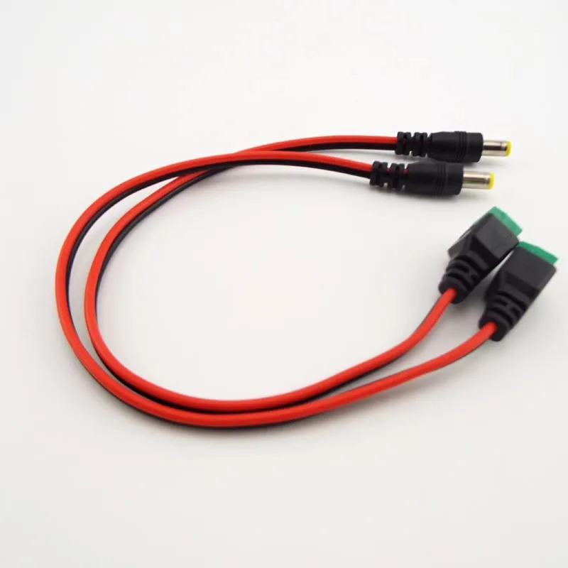 12V DC Male Female Plug Cable to DC Plug Connector Extend Cable wire for LED Light Strip CCTV Camera Accessories 5.5*2.1mm