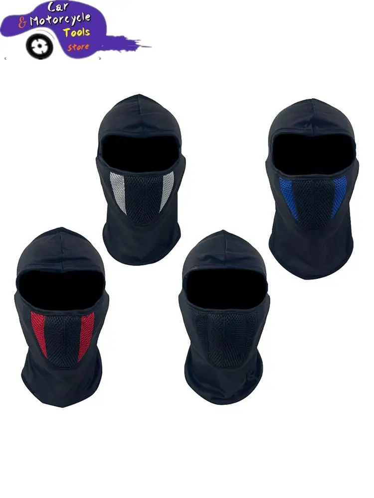 Breathable Balaclava Motorcycle Full Face Mask Motorbike Cycling Bike Mask Motocross Helmet Hood Moto Riding Neck Face Mask