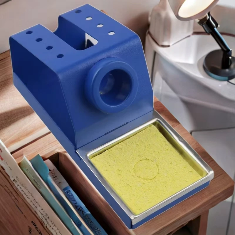 

QUICKO Metal Material Soldering blue Iron Stand with Sponge For 936 Soldering Station 907 Soldering Handle